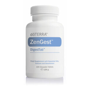 A doTERRA DigestTab rágótabletta ZenGest emésztő keverék hozzáadásával készül, amellyel támogathatjuk az emésztést és a savsemlegesítést.