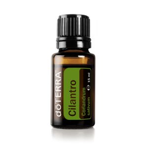 A doTERRA Korianderlevél - Cilantro illóolaj remek választás, ha friss, természetes, gyógynövényes aromát keresünk, párologtatva, főzéshez, keverékekhez.