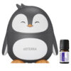 doTERRA Pingvines párologtató testreszabható párakibocsátással és fénybeállítással, valamint szabályozható hangerejű, 4-féle zenés hangbeállítással kapható.