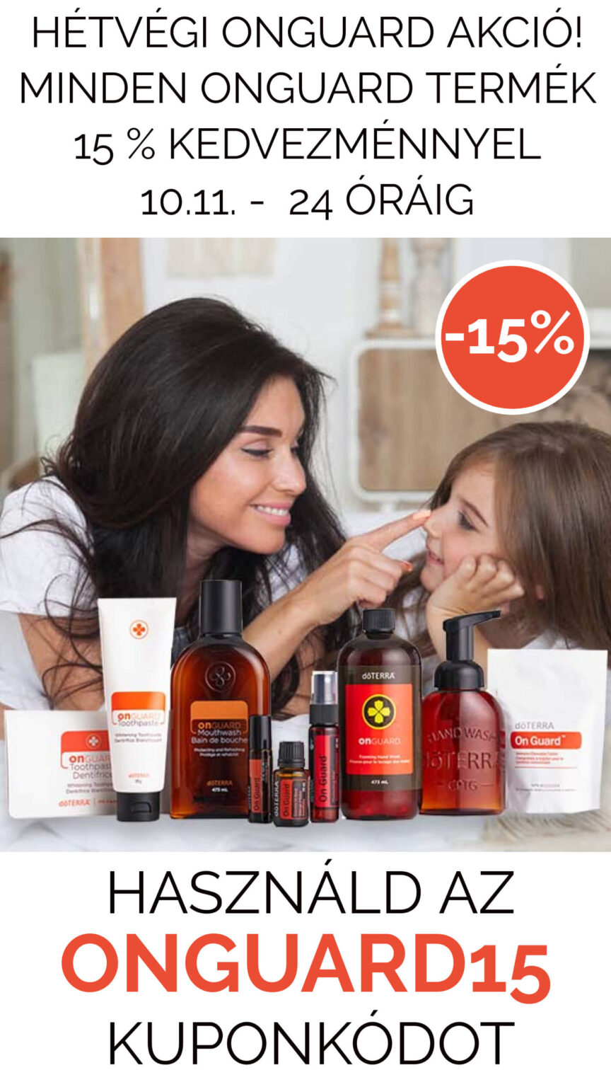 HÉTVÉGI oNGUARD AKCIÓ! MINDEN ONGUARD TERMÉK 15 % KEDVEZMÉNNYEL 10.11. -  24 ÓRÁIG